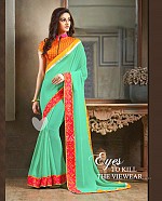 Georgette Embroidered Saree with Banglori Slik Blouse@ Rs.775.00