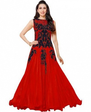 Lady Fashion Villa red designer salwar suit @ Rs927.00