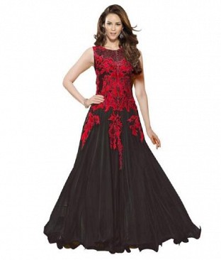 Lady Fashion Villa black designer salwar suit @ Rs927.00