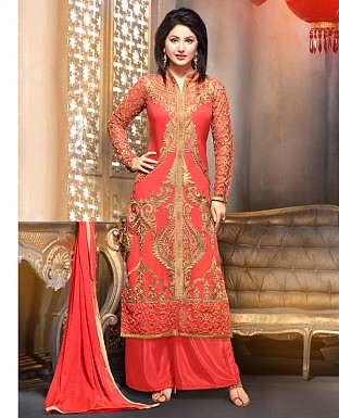 Designer Georgette with Heavy Embroidery Suit @ Rs1853.00