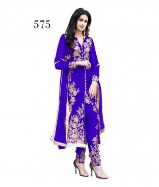 Lady Fashion Villa blue designer salwar suit @ Rs1076.00