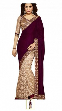 Lady Fashion Villa brown designer salwar suit @ Rs1099.00