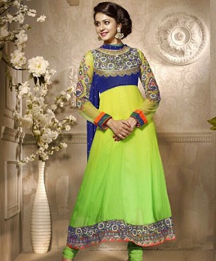 60 Gram Georgette Anarkali Semi Stitched Salwar Suit @ Rs1750.00