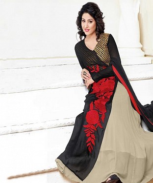 Thankar Latest Heavy Floor Length Designer Black Anarkali Suit @ Rs1730.00