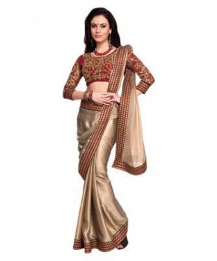 Lady Fashion Villa brown  designer salwar suit @ Rs940.00
