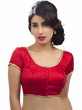 Red Designer Blouse Material @ Rs396.00