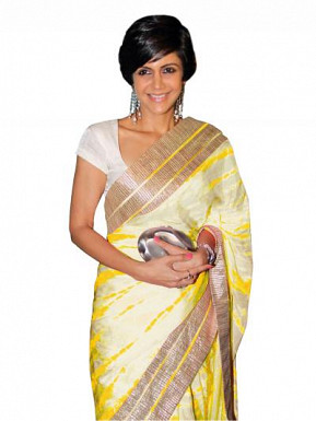 Fashion Fiza Yellow Color Printed Silk Saree @ Rs1051.00