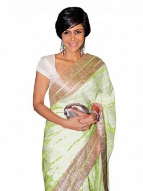 Fashion Fiza Green Color Printed Silk Saree @ Rs1051.00