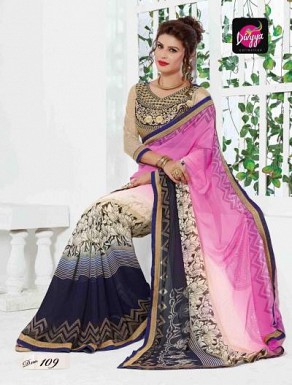 INDIAN STYLE GEORGETTE SAREE @ Rs1020.00