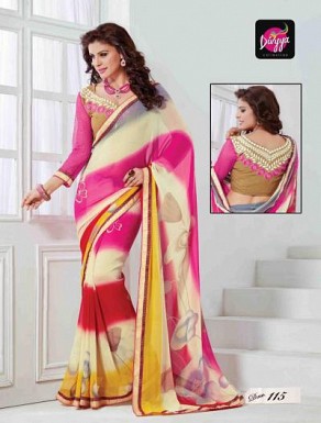INDIAN STYLE GEORGETTE  SAREE @ Rs1020.00