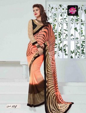 INDIAN STYLE GEORGETTE  SAREE @ Rs1020.00
