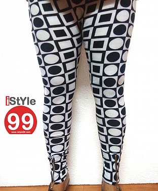 Checker Stretchable Legging with Ankle Zipper @ Rs360.00