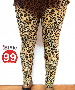 High-end European Stretchable Cheetah Print Leggings-Multi @ Rs411.00