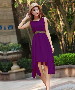 Designer Purple Colour Semi Stitched Western Wear @ Rs680.00