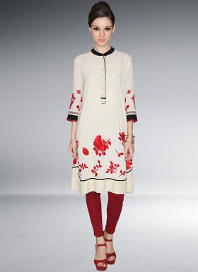 Designer White Colour Semi Stitched Western Wear @ Rs927.00