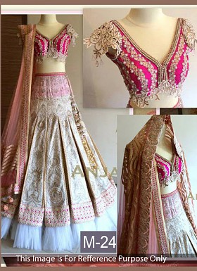 Pink Designer Lehenga Choli @ Rs1854.00