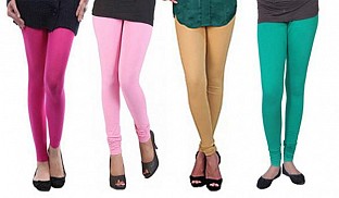 Cotton Leggings Combo Of 4 @ Rs790.00