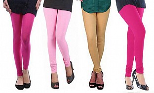 Cotton Leggings Combo Of 4 @ Rs790.00