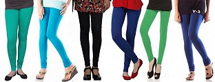 Cotton Leggings Combo Of 6 @ Rs1112.00