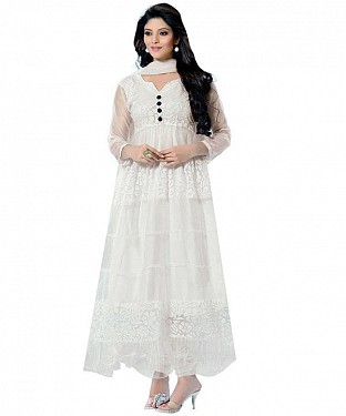 WHITE BRASSO SUIT @ Rs470.00
