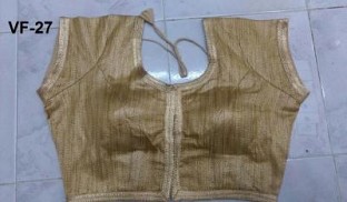 Panchi Golden Banglori Silk Plain Stitched Blouse @ Rs557.00