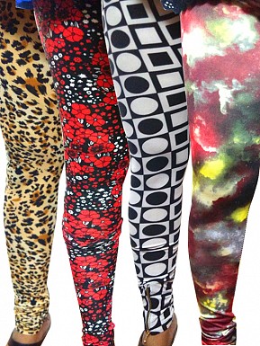 Modern Stretchable Legging with Ankle Zipper - Set of 4 @ Rs1144.00