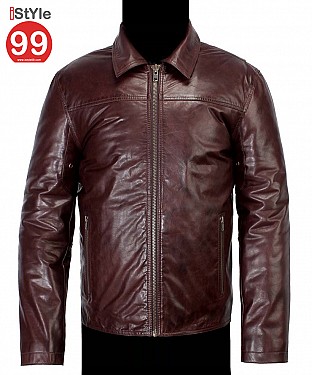 Full Sleeves Leather Jacket @ Rs6488.00