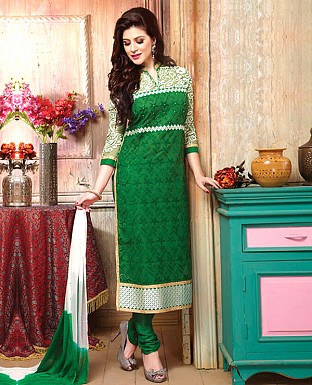 Cotton Embroidery Straight Suit With Duppta @ Rs647.00