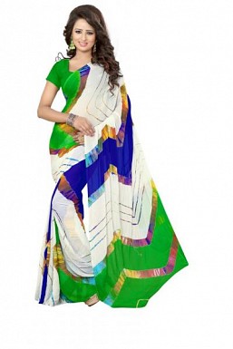 New Multi Color Printed Heavy Nazneen Casual Saree @ Rs988.00