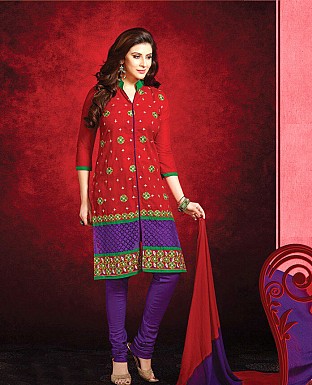 Printed Cotton Suit with Dupatta @ Rs850.00