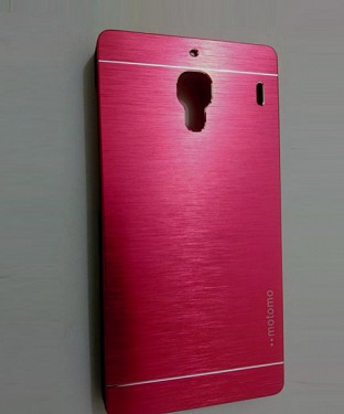 Xiaomi Redmi 1S Motomo Brushed Metal Back Cover-Pink @ Rs248.00