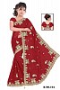 Maroon Designer Sarees @ 31% OFF Rs 2842.00 Only FREE Shipping + Extra Discount - Designer Saree, Buy Designer Saree Online, Party Saree, Bathani Saree, Buy Bathani Saree,  online Sabse Sasta in India - Sarees for Women - 8513/20160405