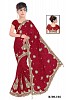 Maroon Designer Sarees @ 31% OFF Rs 2842.00 Only FREE Shipping + Extra Discount - Party Saree, Buy Party Saree Online, Designer Saree, Badhani Saree, Buy Badhani Saree,  online Sabse Sasta in India - Sarees for Women - 8514/20160405