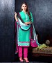 Chanderi Cotton Embroidered Salwar Suit @ 60% OFF Rs 744.00 Only FREE Shipping + Extra Discount - Dress Material, Buy Dress Material Online, Online Shopping, Designer Suit, Buy Designer Suit,  online Sabse Sasta in India - Dress Materials for Women - 1698/20150618