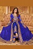 Blue Semi Stitched Net Anarkali Salwar Suit- salwar suits for women, Buy salwar suits for women Online, dress materials for women, anarkali suits, Buy anarkali suits,  online Sabse Sasta in India -  for  - 10231/20160615
