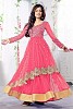 Pink Semi Stitched Net Anarkali Salwar Suit- salwar suits for women, Buy salwar suits for women Online, dress materials for women, anarkali suits, Buy anarkali suits,  online Sabse Sasta in India -  for  - 10237/20160615