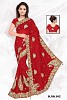 Red Designer Sarees @ 31% OFF Rs 2471.00 Only FREE Shipping + Extra Discount - Designer saree, Buy Designer saree Online, Party Saree, Bathani Saree, Buy Bathani Saree,  online Sabse Sasta in India - Sarees for Women - 8511/20160405
