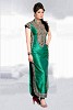 Eye Catching Green Semi Stitched Banglori Silk Salwar Suit- salwar suits for women, Buy salwar suits for women Online, dress materials for women, anarkali suits, Buy anarkali suits,  online Sabse Sasta in India -  for  - 10248/20160616
