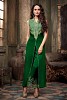 Green Semi Stitched Georgette Salwar Suit- salwar suits for women, Buy salwar suits for women Online, dress materials for women, anarkali suits, Buy anarkali suits,  online Sabse Sasta in India -  for  - 10251/20160616