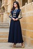 Blue Stunning Semi Stitched Faux Georgette Salwar Suit- salwar suits for women, Buy salwar suits for women Online, dress materials for women, anarkali suits, Buy anarkali suits,  online Sabse Sasta in India - Salwar Suit for Women - 10253/20160616