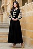 Black Stunning Semi Stitched Faux Georgette Salwar Suit- salwar suits for women, Buy salwar suits for women Online, dress materials for women, anarkali suits, Buy anarkali suits,  online Sabse Sasta in India - Salwar Suit for Women - 10254/20160616