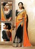 Beautiful OrangeEmbroidery Georgette Saree @ 47% OFF Rs 988.00 Only FREE Shipping + Extra Discount - Partywear Saree, Buy Partywear Saree Online, Georgette Saree, Deginer Saree, Buy Deginer Saree,  online Sabse Sasta in India - Sarees for Women - 8133/20160328