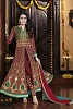 Green & Maroon Semi-Stitched Georgette Party Wear Salwar Suit- salwar suits for women, Buy salwar suits for women Online, dress materials for women, anarkali suits, Buy anarkali suits,  online Sabse Sasta in India - Salwar Suit for Women - 10265/20160616