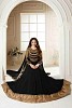Black Semi Stitched Georgette Anarkali Salwar Kameez- salwar suits for women, Buy salwar suits for women Online, dress materials for women, anarkali suits, Buy anarkali suits,  online Sabse Sasta in India -  for  - 10268/20160616