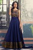Blue Semi Stitched Party Wear Salwar Suit- salwar suits for women, Buy salwar suits for women Online, dress materials for women, anarkali suits, Buy anarkali suits,  online Sabse Sasta in India -  for  - 10276/20160616