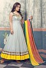 Gray Semi-stitched Anarkali Suit- salwar suits for women, Buy salwar suits for women Online, dress materials for women, anarkali suits, Buy anarkali suits,  online Sabse Sasta in India -  for  - 10280/20160616