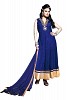 Blue Net Semi-stitched Anarkali suit- salwar suits for women, Buy salwar suits for women Online, dress materials for women, anarkali suits, Buy anarkali suits,  online Sabse Sasta in India -  for  - 10284/20160616