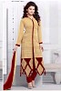 Beautiful Cream Georgette Semi-stitched Salwar Suit- salwar suits for women, Buy salwar suits for women Online, dress materials for women, anarkali suits, Buy anarkali suits,  online Sabse Sasta in India -  for  - 10294/20160616