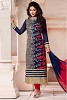 Blue Georgette Semi-stitched Salwar Suit- salwar suits for women, Buy salwar suits for women Online, dress materials for women, anarkali suits, Buy anarkali suits,  online Sabse Sasta in India - Salwar Suit for Women - 10295/20160616