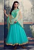 Stunning Light Green Net Anarkali Suit- salwar suits for women, Buy salwar suits for women Online, dress materials for women, anarkali suits, Buy anarkali suits,  online Sabse Sasta in India - Semi Stitched Anarkali Style Suits for Women - 10312/20160616